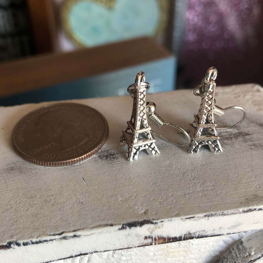 Eiffel Tower Dangle Earrings